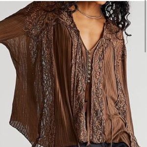 New Georgia lace boho tunic Free People